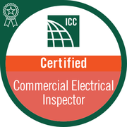 ICC Certified Commercial Electrical Inspector badge